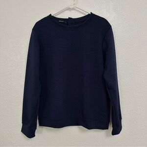 Womens Classic Navy Crewneck Sweater